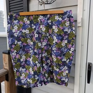 nwt Island‎ Collection Stella Parker purple and blue floral shorts
